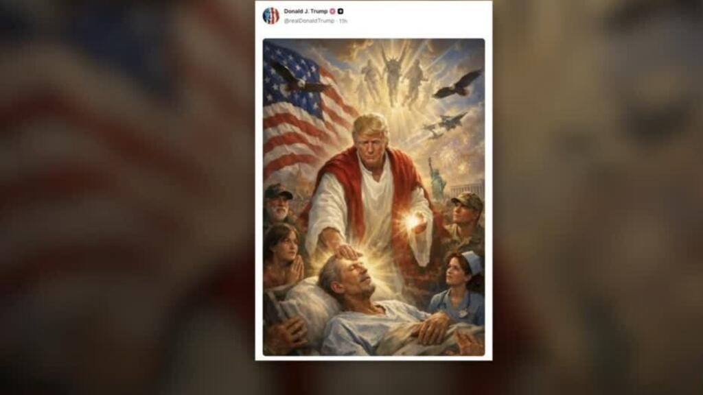 Trump critica al papa León XIV y desata polémica con imagen generada por IA