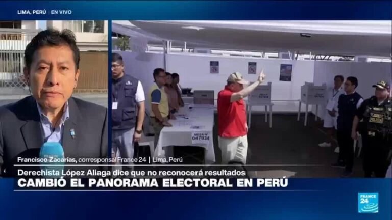 Informe desde Lima: 90% de las actas escrutadas en Perú; Fujimori a la espera de conocer su rival