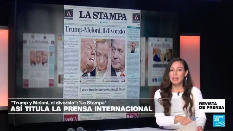 "Trump-Meloni, el divorcio": 'La Stampa', ante crecientes desavenencias entre los dos líderes