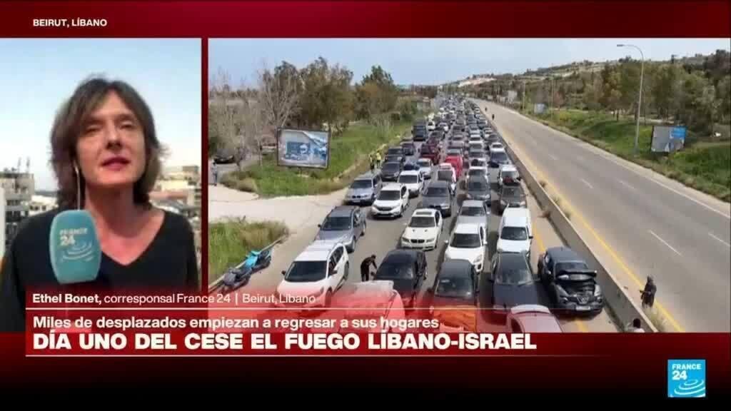Informe desde Beirut: primer día del alto el fuego entre Líbano e Israel