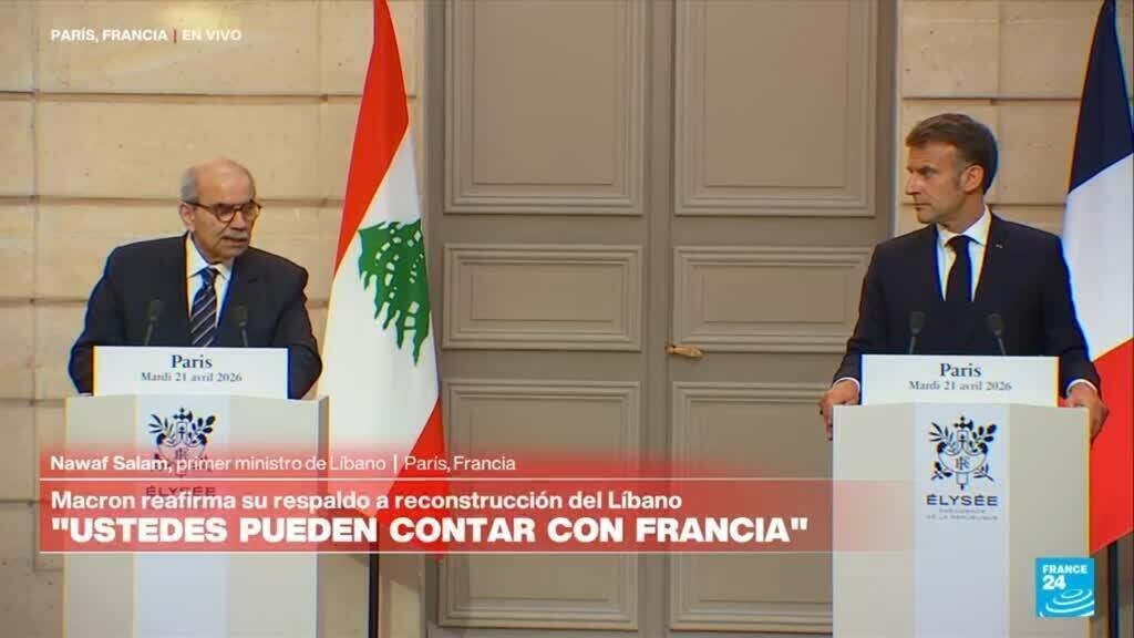 "Estabilidad regional solo será posible si tropas israelíes se retiran del suelo libanés": Macron