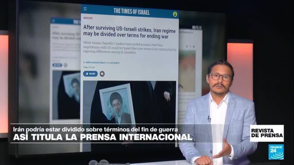 "Irán podría estar dividido sobre los términos para poner fin a la guerra": 'The Times of Israel'