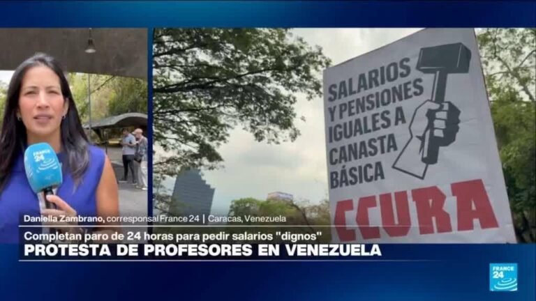 Informe desde Caracas: paro universitario en Venezuela por salarios de menos de un dólar mensual