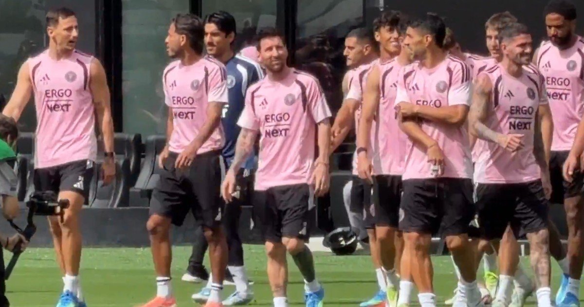 Lionel Messi se entrenó por primera vez en el nuevo estadio de Inter Miami, que tendrá una tribuna con su nombre