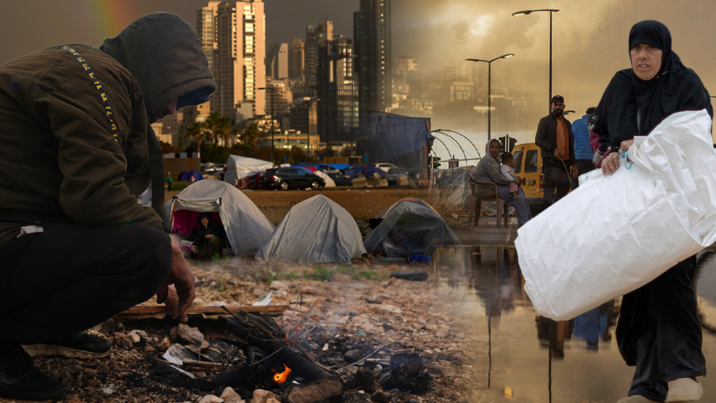 Sin salida en Líbano: desplazados huyen bajo las bombas de Israel