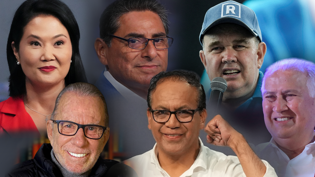 Estos son los candidatos con más opciones para las elecciones presidenciales de Perú