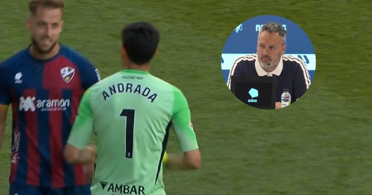 Qué dijo el entrenador del Zaragoza tras la salvaje agresión de Andrada al capitán de Huesca
