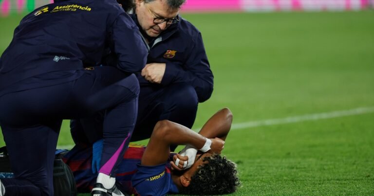 Lamine Yamal pateó un penal para Barcelona y se lesionó: qué le pasó a la estrella de España a 50 días del Mundial 2026