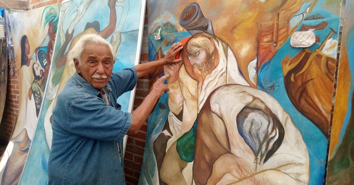 Murió a los 99 años Melchor Peredo García, uno de los últimos representantes del muralismo mexicano