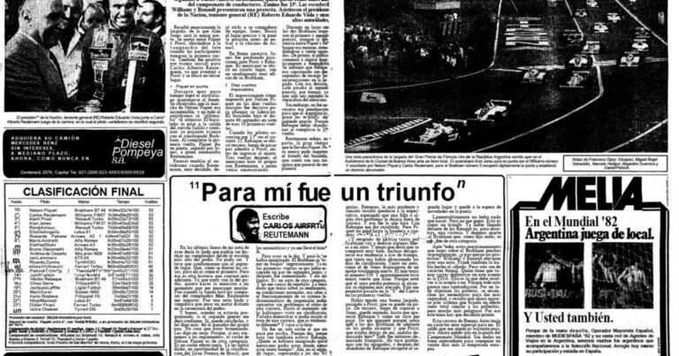 A 45 años del día en que Reutemann se convirtió en ídolo: un regalo inesperado, su última carrera en Buenos Aires y la cima de la Fórmula 1