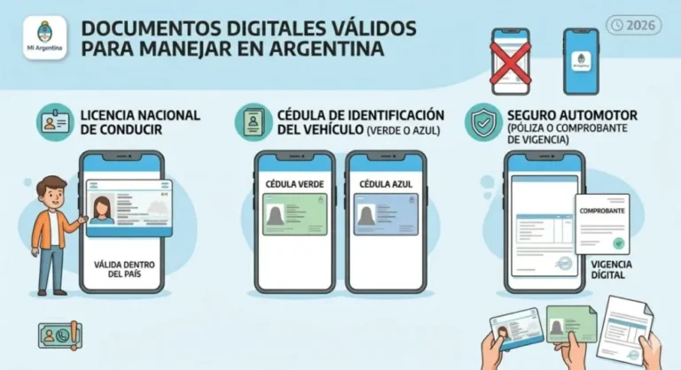 Documentos digitales para manejar en rutas argentinas: cuáles son válidos en 2026