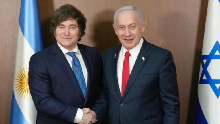 Javier Milei se reúne con el primer ministro de Israel, Benjamín Netanyahu