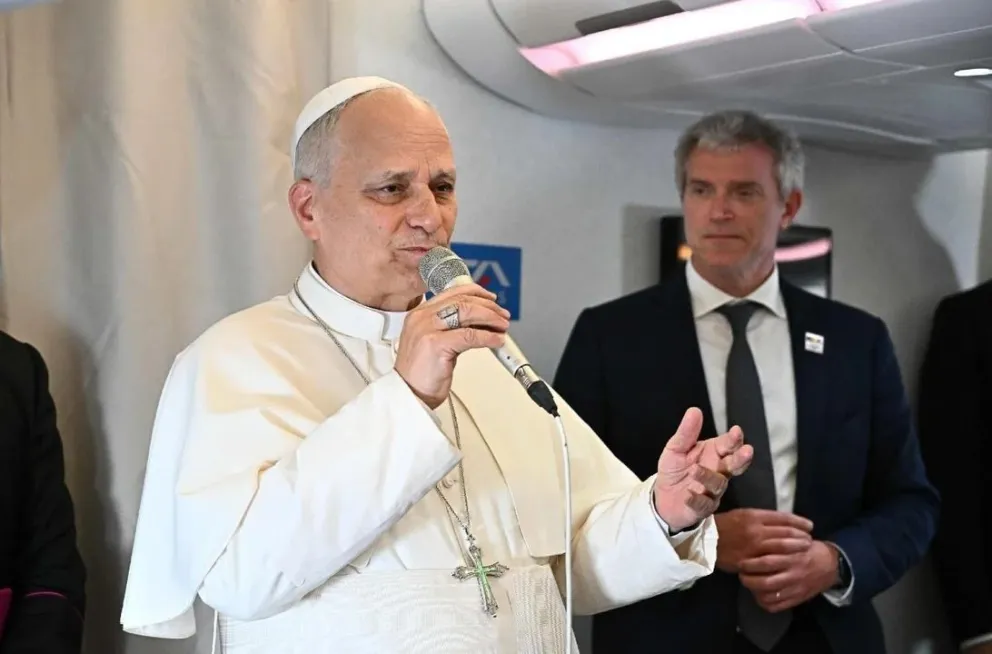 León XIV aclaró que sus discursos no son una respuesta a Donald Trump