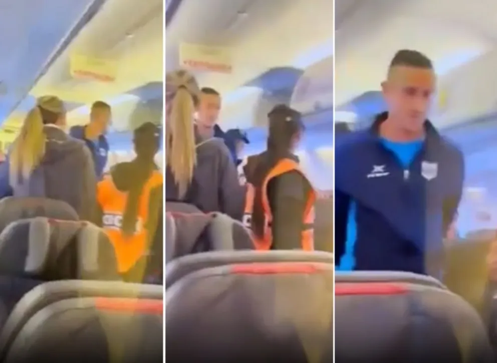 Un futbolista gritó “bomba” en un avión y fue detenido antes del despegue