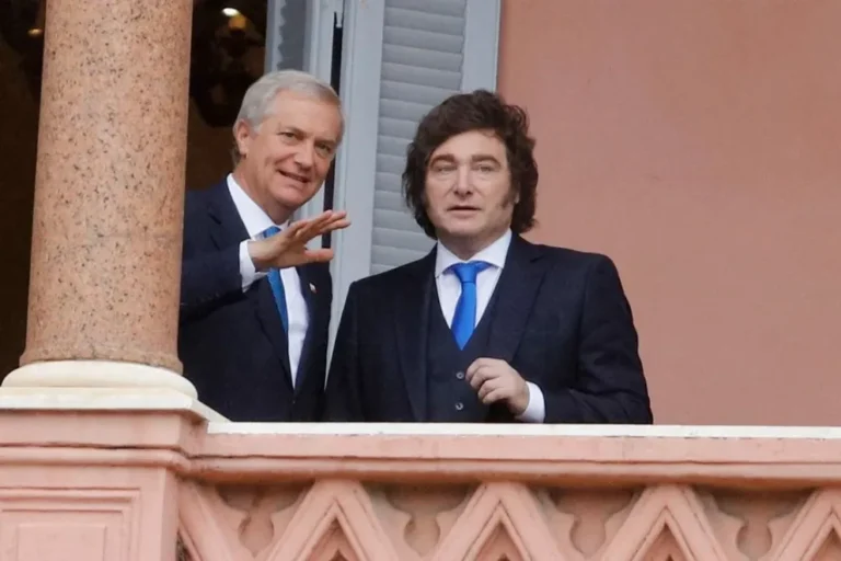 Javier Milei recibió a José Antonio Kast en la Casa Rosada