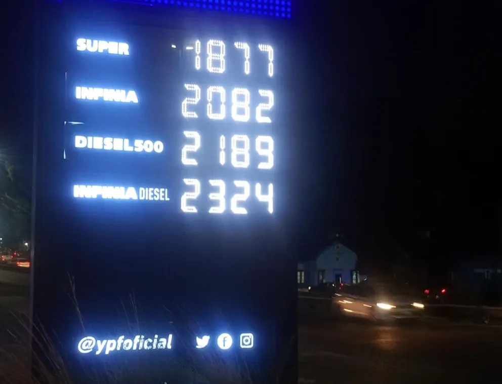 Los combustibles volvieron a subir en Comodoro Rivadavia
