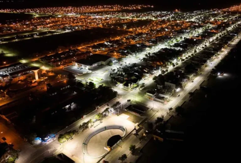 Se renovó la iluminación led en la tercera fila de Playa Unión