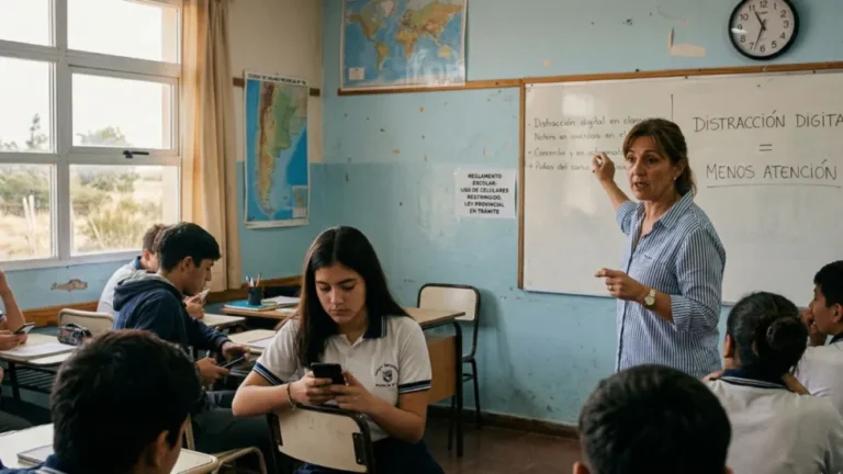 En Chubut buscan prohibir el uso de celulares en las aulas