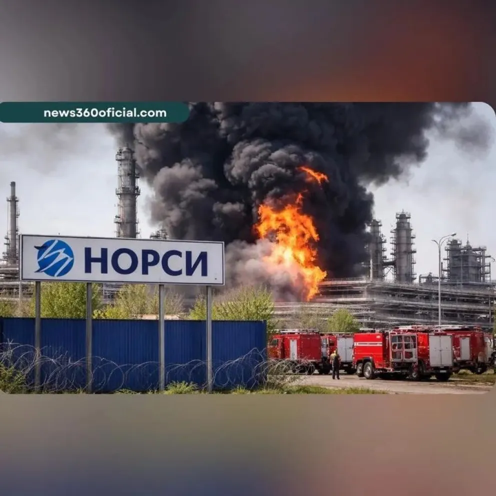 Ataque ucraniano con drones provoca un incendio en una de las principales refinerías de Rusia
