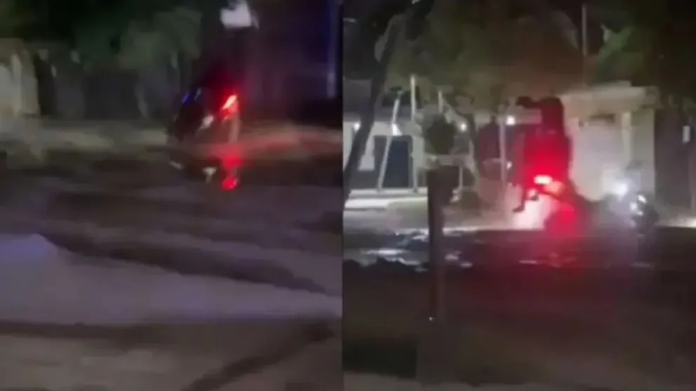 Policías y un prófugo cayeron en un bache durante una persecución en Salta