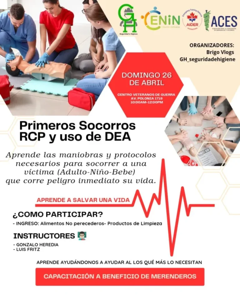 Solidaridad: Brindarán un taller de RCP a beneficio de merenderos