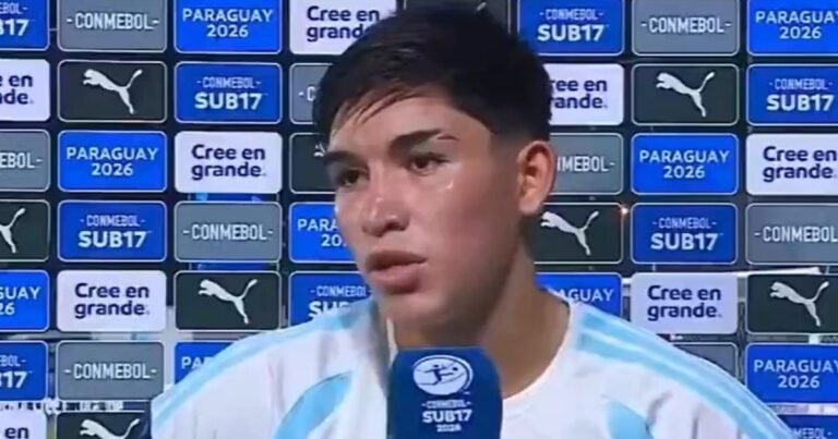 La desafortunada frase de un pibe del Sub 17 tras perder la final del Sudamericano ante Colombia: "Nos vamos a ver en el Mundial y les vamos a romper bien el o..."