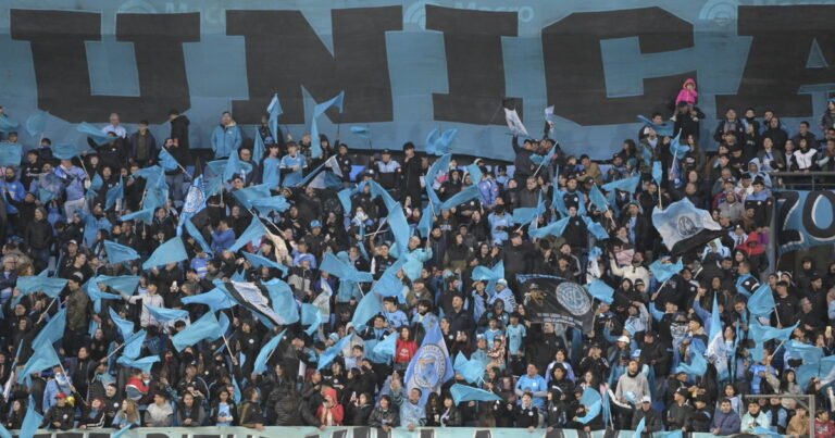 Belgrano armó un banderazo histórico antes de la final con River y el Gigante Alberdi explotó de ilusión