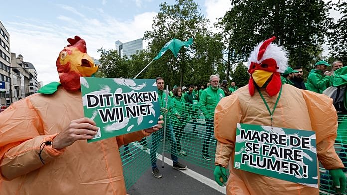Decenas de miles se manifiestan en Bruselas durante la huelga nacional en Bélgica