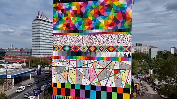 Viena presenta un enorme mural de Eurovisión