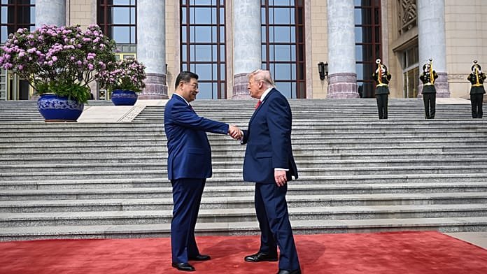 Así fue la llegada de Trump a China: ceremonia con honores en Pekín