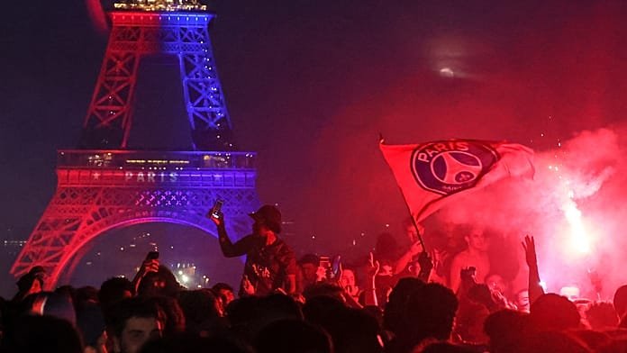 La Policía francesa detiene a cientos de personas en París tras la violenta celebración del PSG