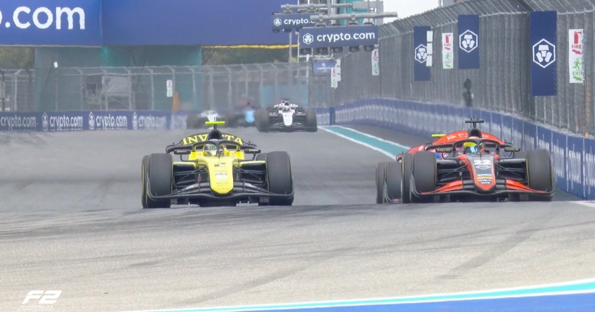 Nicolás Varrone brilló en Miami: peleó por el podio y logró su mejor resultado en la Fórmula 2