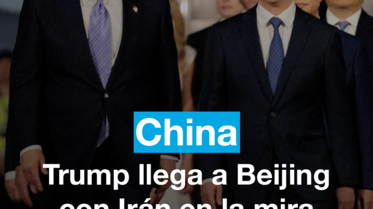 Donald Trump llega a Beijing para encontrarse con su homólogo chino Xi Jinping