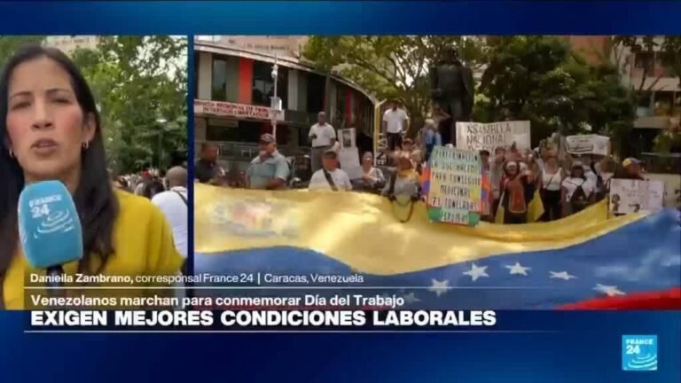 Informe desde Caracas: venezolanos protestas exigiendo mejores condiciones salariales