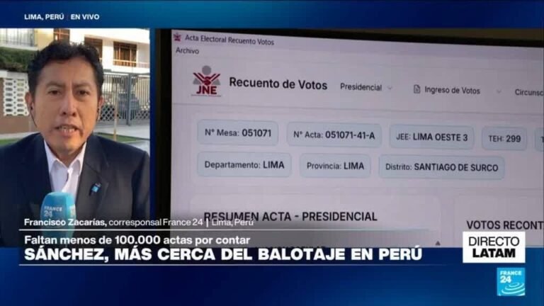 Directo Latam y la batalla por la segunda vuelta en Perú con Sánchez y López en disputa