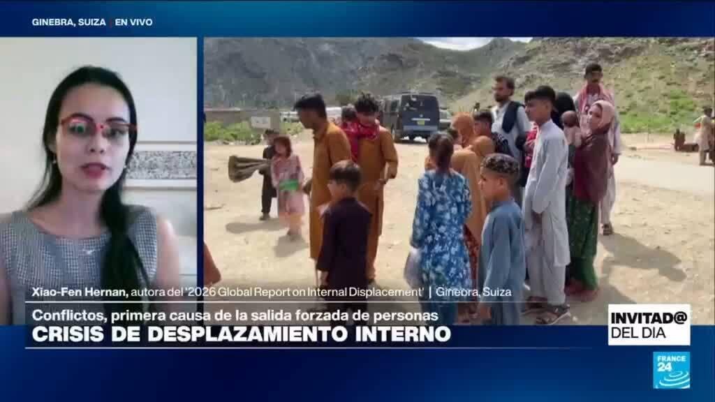 ¿Cuál fue el motivo del aumento de los desplazados internos en 2025?
