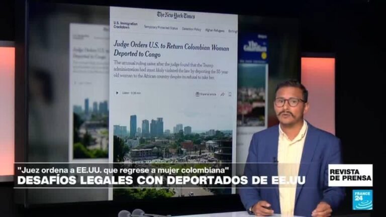 "Juez ordena a EE. UU. que devuelva a mujer colombiana deportada al Congo": 'NYT'