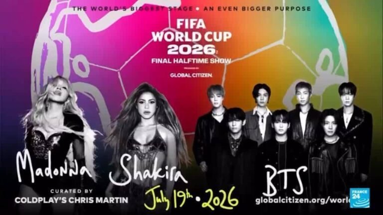 Shakira, Madonna y BTS se presentarán en primer show de medio tiempo en final de un Mundial de FIFA