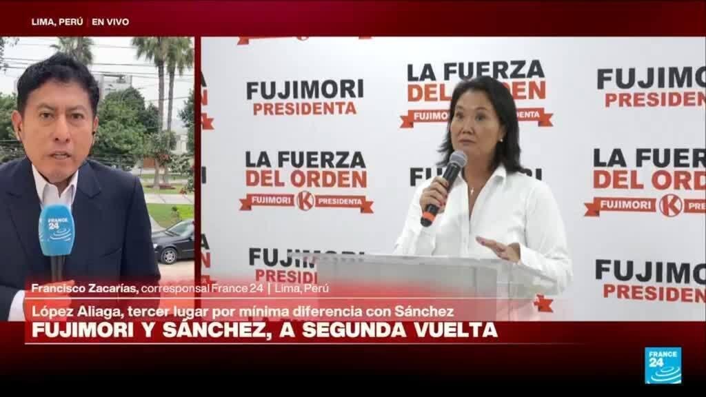 Perú oficializa segunda vuelta entre Keiko Fujimori y Roberto Sánchez