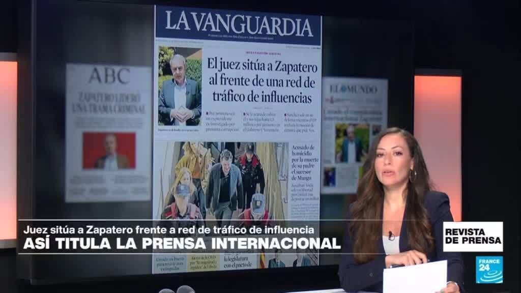 "El juez sitúa a Zapatero al frente de una red de tráfico de influencias": 'La Vanguardia'