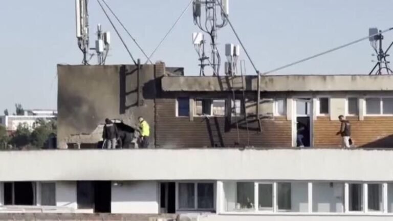 Dron ruso se estrella contra edificio de apartamentos en Rumania y desata críticas de la OTAN