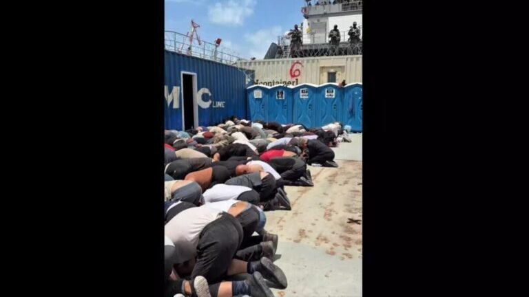 Condena mundial a un ministro israelí por el video de activistas de la flotilla por Gaza atados y de rodillas