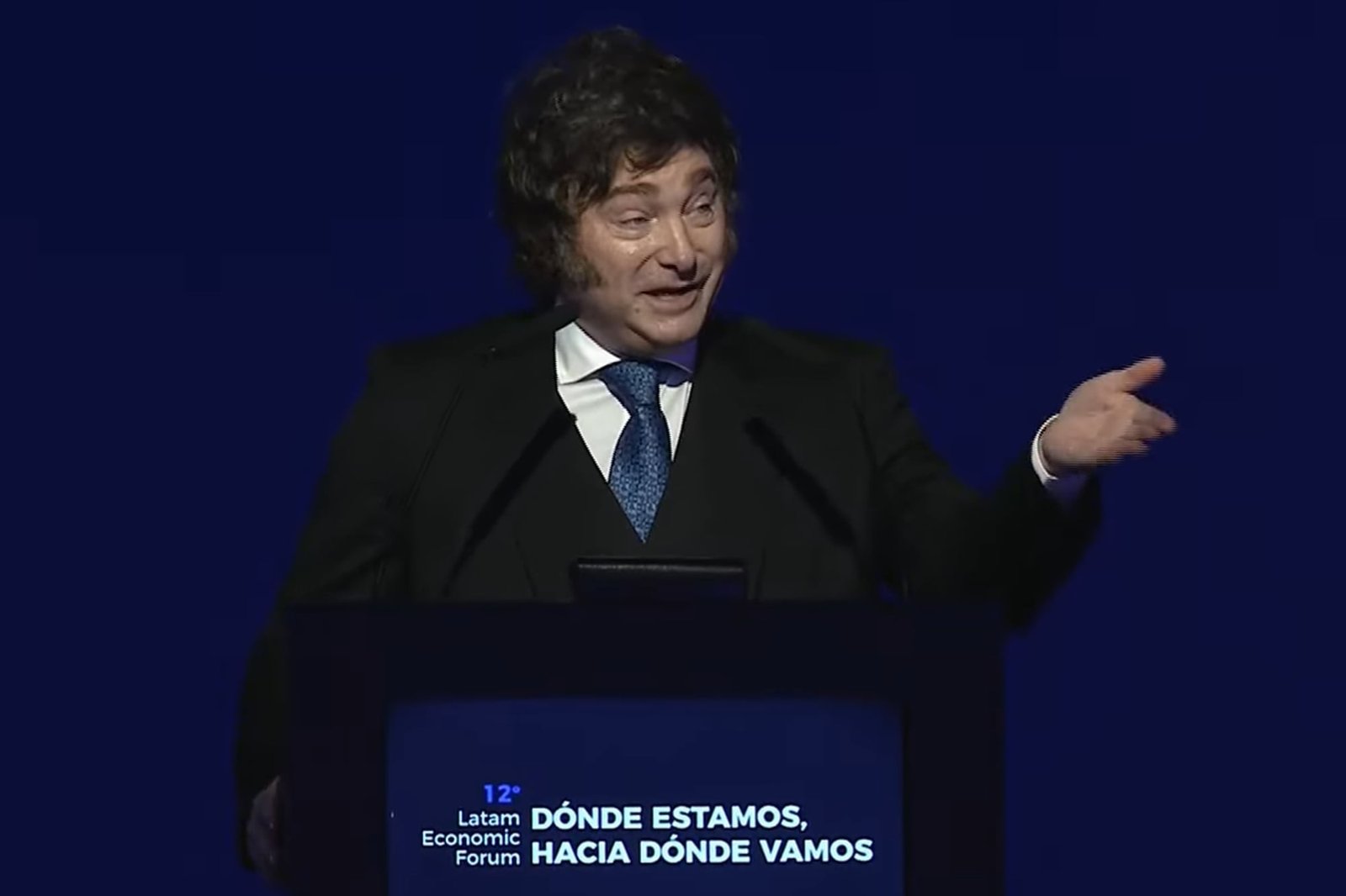 El presidente Javier Milei habló en el Latam Economic Forum