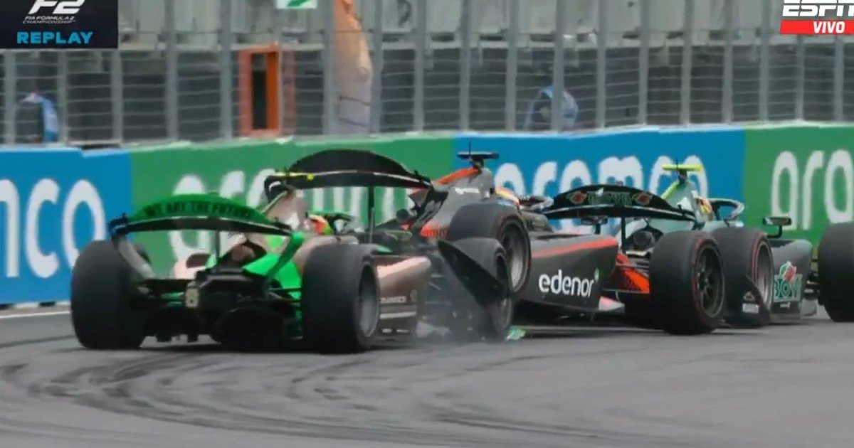 Fórmula 2 en el GP de Canadá: Nico Varrone sufrió un duro choque en la carrera Sprint y explotó de bronca por radio