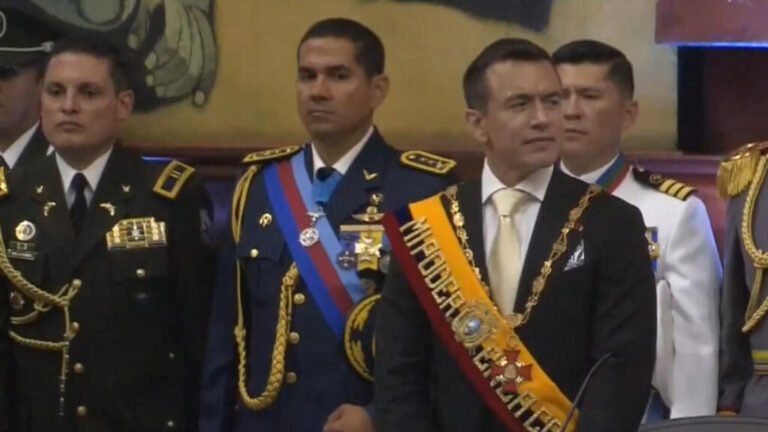 Ecuador: Noboa reivindica avances en seguridad y reducción de la pobreza