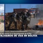 Bloqueos en La Paz afectan el suministro de alimentos y medicinas