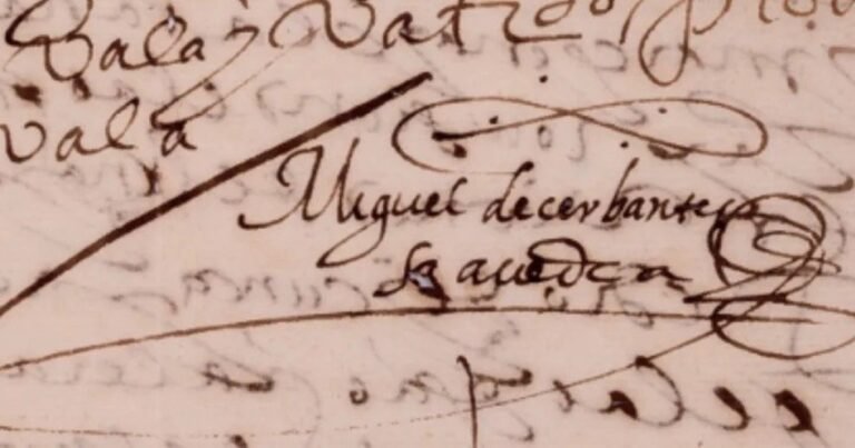 Intentan evitar que se subaste esta semana una carta de Miguel de Cervantes de 1593