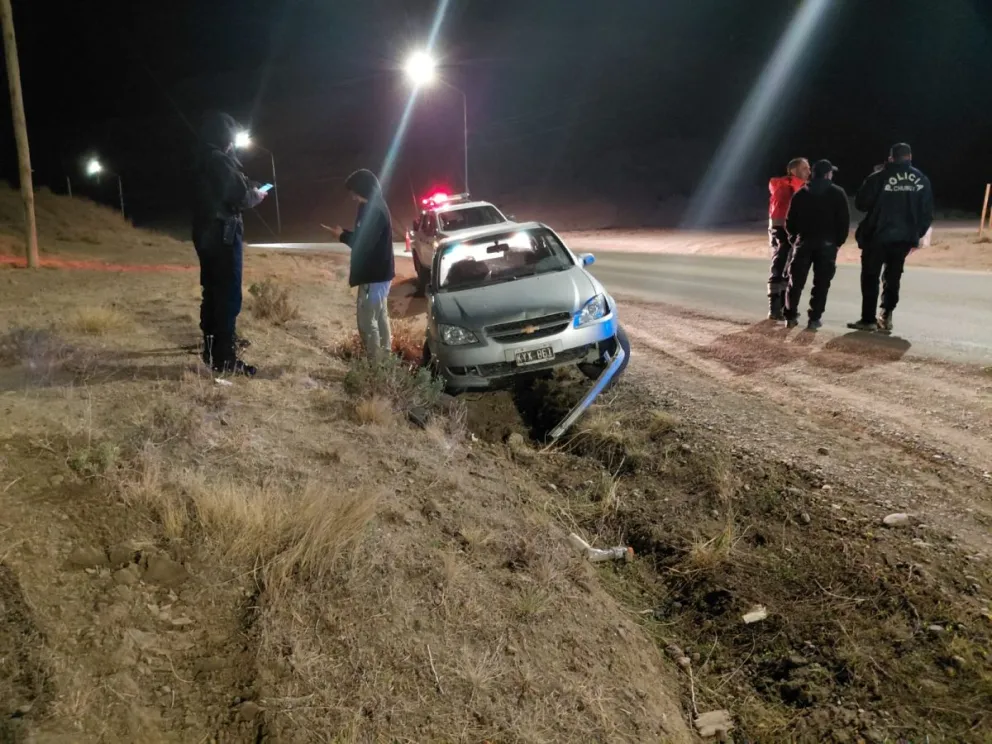 Alcoholemia positiva en un despiste registrado cerca del mirador del Cerro Chenque durante la madrugada