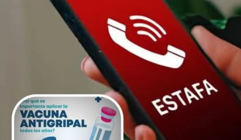 Alertan por estafas telefónicas vinculadas a la vacunación antigripal en Comodoro