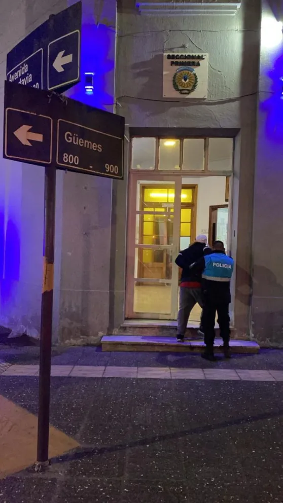 Demorado en el centro por incidentes y estado de ebriedad